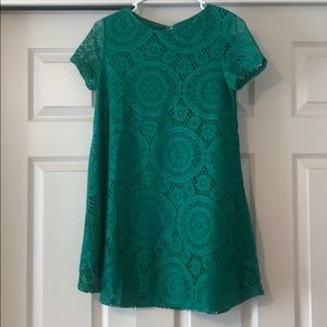 Green cocktail dress